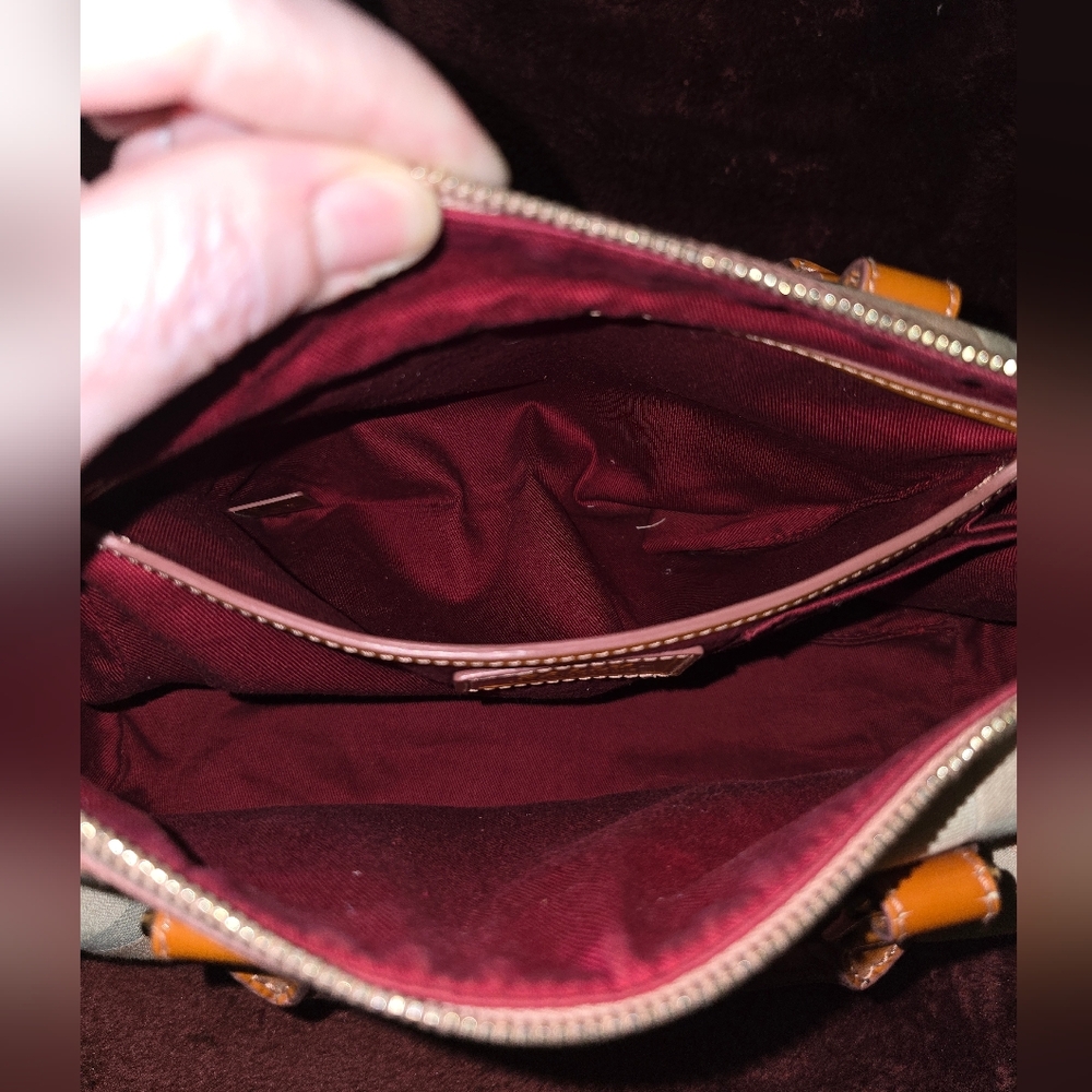 Bally Vintage Canvas 2-Way Boston Satchel W/ Leather Trim. EUC - Picture 14 of 16